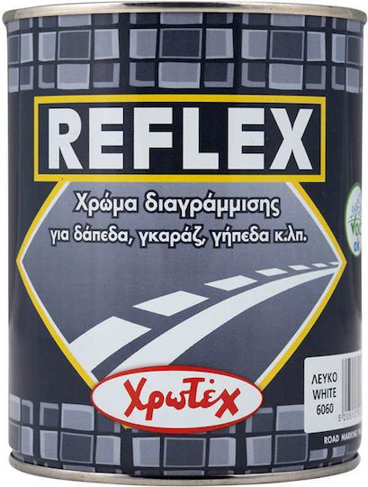 Χρωτέχ Reflex Paint Διαγράμμισης Λευκό 6060 750 Ml