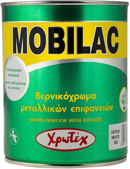 Chrotex Mobilac Satine Vopsea Vernis Pentru Suprafețe Metalice Pe Bază De Solvent Negru 9259 2,5 Lt