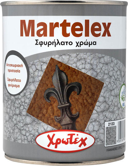 Geschmiedete Metall-Holz Farben Martelex 0,75 l Grau Silber 2133