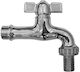 Butterfly Half Turn Faucet Glossy Chrome 1/2 Inch