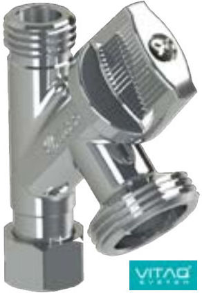 Corner Washing Machine Valve Chrome 1 2"x3 4" Arco Vitaq System