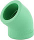 Half Elbow Green Φ20 45 Degrees 2045