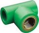 Aquapa Pipe Tee Female Ppr Φ32 X 1/2 Aquapa Green Hot Cold