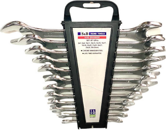 German Wrenches S&b Set 12 Pieces 6x7 30x32