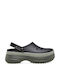 Crocs Classic Stacked Γυναικεία Σαμπό Μαύρα