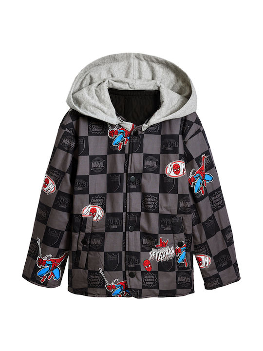 Kids' Casual Jacket Gray Collage