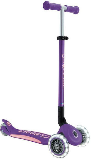 Globber Kinderroller Klappbar Elite Lights 3-Rad Lila
