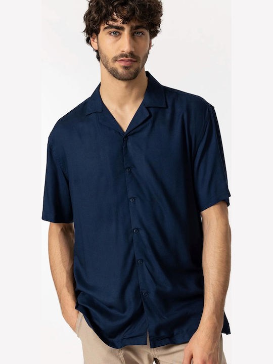 Men's Short Sleeve Relaxed Fit Shirt Tiffosi 10049978 Navy