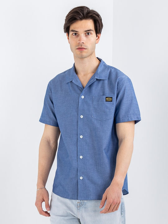 Rvca Day Shift Къс Ръкав Син Риза Avywt00400-rv0/bec