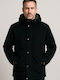 Blue Lake Parkas Montgomery Herrenmantel Marineblau Suet Schwarz