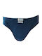 Slip Bumbac Monocrom Albastru cu Elastic Interior Giorgio