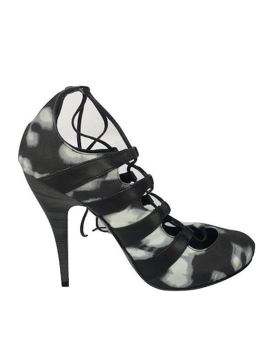Дамски Токчета Just Cavalli Бели Черни Woda35-d56