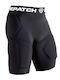 Kompressions-Shorts Oberschenkel Hüftschutz Schwanz Schwarz