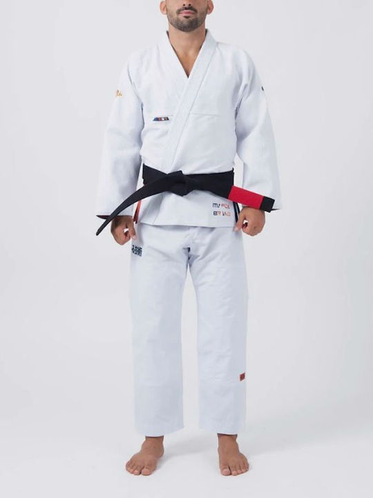 Maeda Prism Jiu Jitsu Brazilian Uniformă Albă