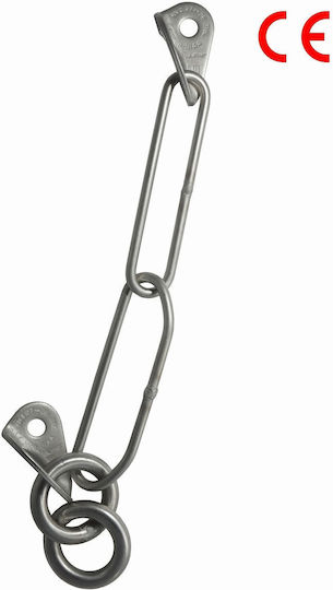 Raumer Steel Carabiner Ø10 2 Plates Rock Hangers + 1 Chain + 2 Rings Ø10