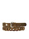 Leder Damen Gürtel Damen Strick Braun