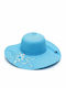 Wicker Hat Light Blue Design 626 Oem