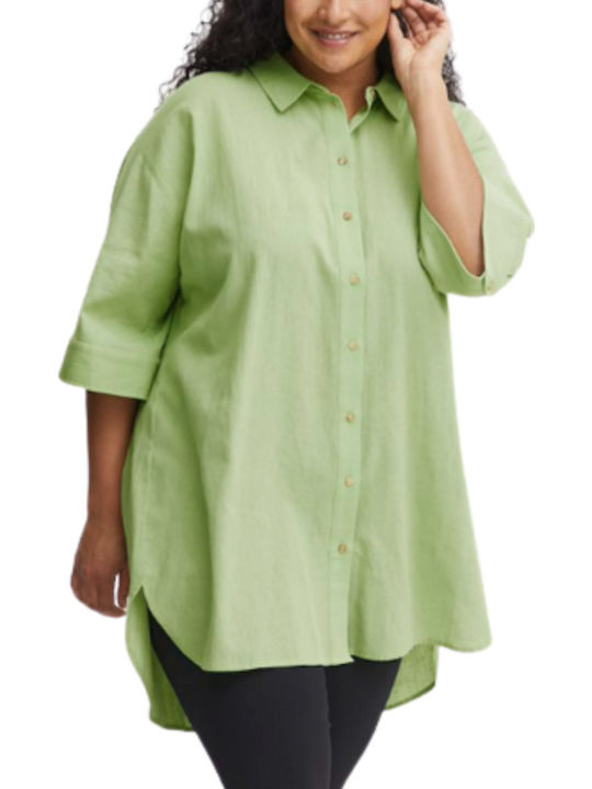 Fransa Fpmaddie Shirt Short Sleeve 20612019 Green Women's Shirt
