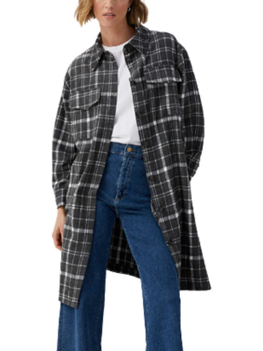 Fransa Long Shaded Checkers Overshirt Frmaya Ja 1 Γυναικείο