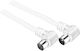 GoGEN Καλώδιο Κεραίας Coax male - Coax female Λευκό 10m (COAX10MFM) 1τμχ
