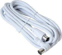 Geti Cablu De Antenă Coaxial De Sex Masculin - Coaxial De Sex Feminin Alb 3.5m Geti Cablu De Antenă Coaxial De Sex Masculin - Coaxial De Sex Feminin Alb 3.5m