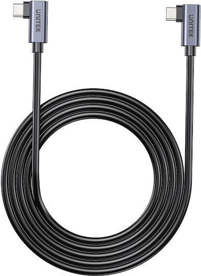 Unitek USB 2.0 Cable USB-C Male - USB-C 100W PD Black 0.5m