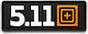 5.11 Tactical Υφασμάτινο Σήμα Ραπτικής Μαύρο 7.2x2.6εκ.