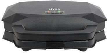 Livoo Τοστιέρα για 2 Τοστ 1000W Μαύρη