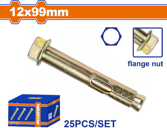 Wadfow Dübel Schraubanker Metall 12x99mm 25Stück