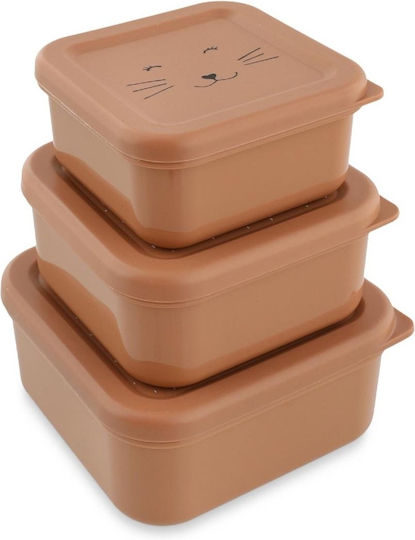 Trixie Nesting Snack Box Plastic Kids' Lunch Set Pink x x 6.5cm