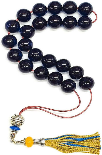 Roloi Komboloi Mastic Worry Beads Blue 35cm