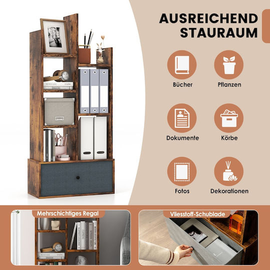 Bookcase Brown 53x24x118cm