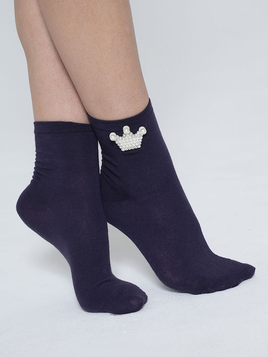 Kids' Ankle Socks Purple
