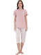 Vienetta Secret Summer Women's Pyjama Set Pink