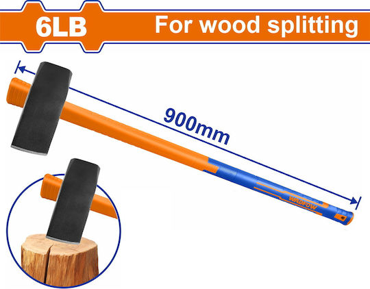 Wadfow WHM9360 Ciocanul De Topor Greutatea 2.7kg Cu Mâner Din Fibra De Sticlă