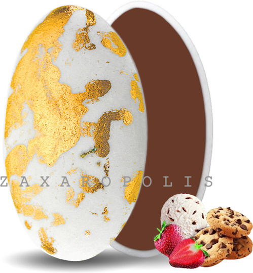 Zaxaropolis Κουφέτα Choco Splash σε Σχήμα Κλασικό με Γεύση Σοκολάτα Χρυσό 1000gr