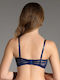 Μπλέ Σκούρο Strapless Σουτιέν με Ελαφριά Ενίσχυση & Μπανέλες