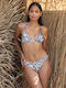Bikini-Set Tierdruck Schwarz