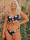 Bikini-Set Polka Dot Schwarz