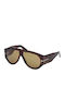 Tom Ford Unisex Γυαλιά Ηλίου με Καφέ Ταρταρούγα Κοκκάλινο Σκελετό και Καφέ Ντεγκραντέ Φακό FT1044 52