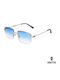 Ghetto Unisex Sunglasses with Light Blue Frame and Light Blue Lens K36287 LightBlue Clear