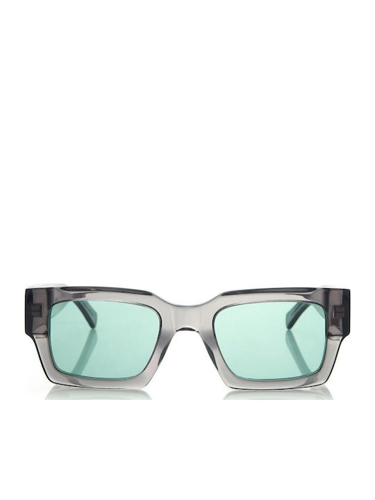 Faos Men's Sunglasses with Gray Plastic Frame and Gray Lens 474301