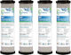 Matrikx Countertop and Under Sink Water Filter Replacement made of Activated Carbon 10" 0.5 μm 4pcs