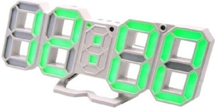 Tisch-Digitaluhr mit Wecker Weiß D5220VMBM