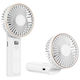 Techsuit Ανεμιστήρας Χειρός Premium Mini M12 Ψηφιακή Οθόνη Led Επαναφορτιζόμενη Θύρα Usb-c 6 Ταχύτητες Ανέμου 5000mah Λευκό