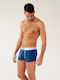 Men's Boxer Dark Blue with Patterns