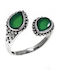 Amalfi Accessories Chevalier Ring with Stones made of Silver