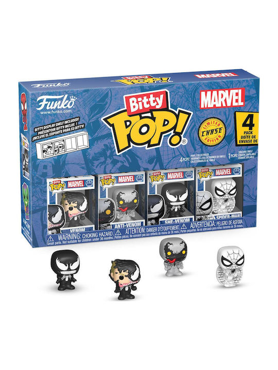 Funko Bitty Pop! Marvel: Spider-Man - Venom, Anti-Venom, She-Venom, Spider-Man Chase 4buc Funko Bitty Pop! Marvel: Spider-Man - Venom, Anti-Venom, She-Venom, Spider-Man Chase 4buc
