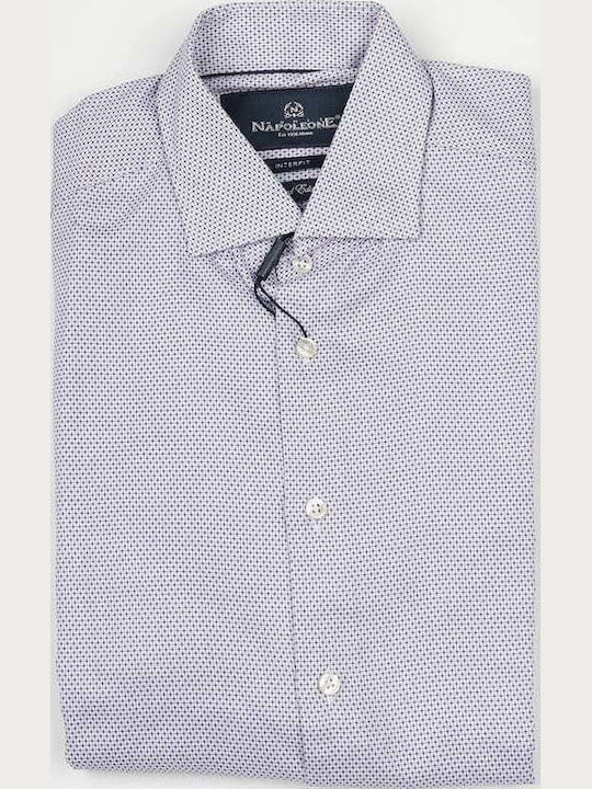 Monte Napoleone Long-sleeved Cotton Shirt White...
