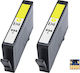Hp Compatible Ink 924e Y 4k0u9ne Set 2 Ink + 1 Original Chip Pages:1600 Yellow 8122e Aio 8124e Aio 8125e Aio 8130e Aio 8132e Aio 8134e Aio 8135e Aio 8120e Aio
